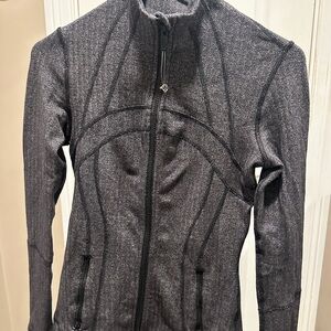 Lululemon Define heathered gray black full zip jacket size 4